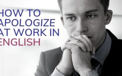 Tips for apologizing in English at work